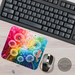 Beautiful mindfulness-themed mouse pad. Stylish, smooth surface, and personalized name option available. by Tammi Oribello Designs,